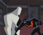 Batman Beyond Original Production Cel on Original Background: Batman and Ace Supply