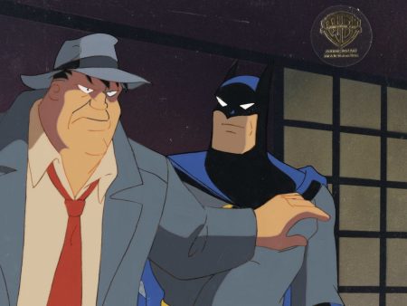 Batman The Animated Series Original Production Cel: Batman and Bullock Fashion