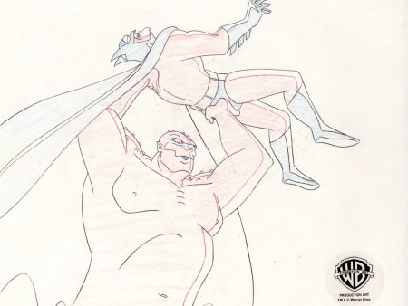 Batman Original Production Drawing: Batman and Killer Croc Online