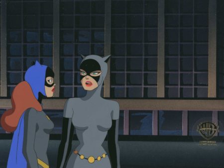 Batman The Animated Series Original Production Cel: Batgirl and Catwoman Cheap