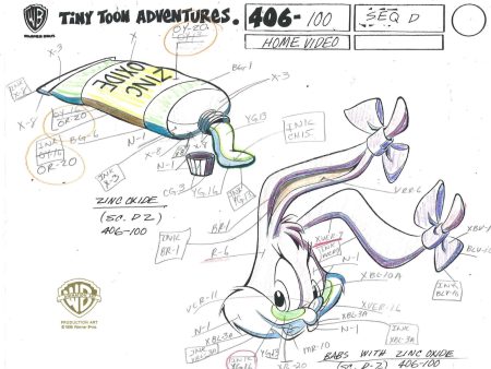 Tiny Toons Original Production Color Call Out: Babs Bunny Sale