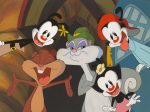 Animaniacs Original Production Cel: Yakko, Wakko, Dot, Skippy and Slappy on Sale