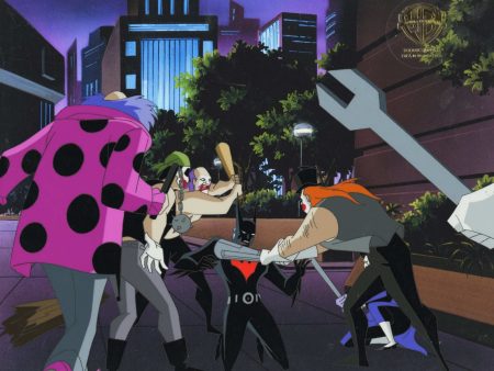 Batman Beyond Original Production Cel: Batman and The Jokerz For Sale