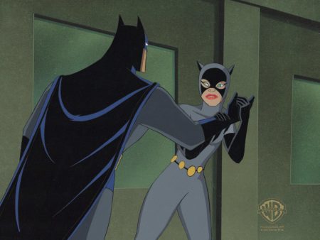 Batman The Animated Series Original Production Cel: Batman and Catwoman on Sale