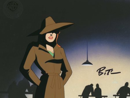 Batman The Animated Series Original Production Cel with Matching Drawing Signed by Bruce Timm: Poison Ivy Sale