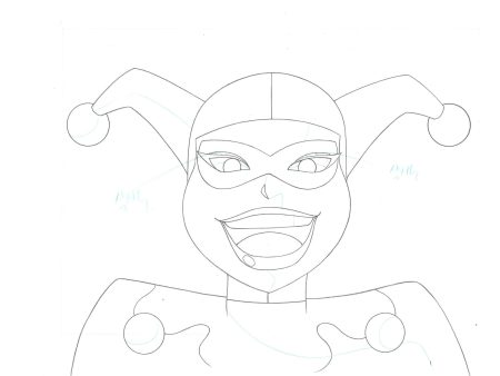 Batman Original Production Drawing: Harley Quinn For Sale