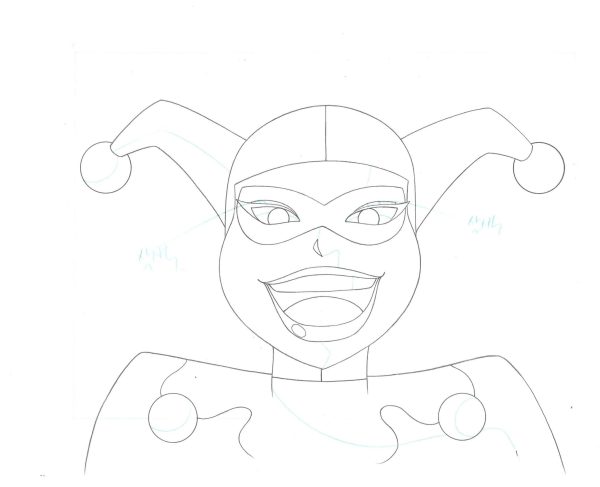 Batman Original Production Drawing: Harley Quinn For Sale