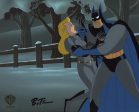 Batman The Animated Series Original Production Cel signed by Bruce Timm: Batman and Selina Kyle Discount