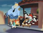 Animaniacs Original Production Cel: Yakko, Wakko, Dot, Elmyra, and Ralph T. Guard Online Hot Sale