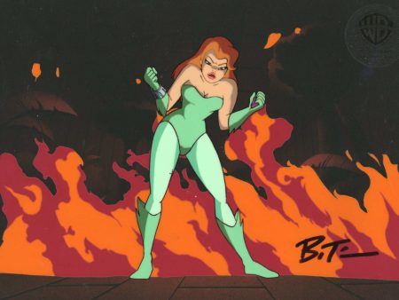 Batman The Animated Series Original Production Cel Signed by Bruce Timm:  Poison Ivy Sale