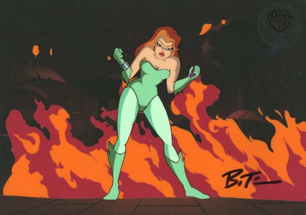 Batman The Animated Series Original Production Cel Signed by Bruce Timm:  Poison Ivy Sale