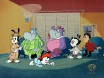 Animaniacs Original Production Cel: Yakko, Wakko, Dot, Hip Hippos with Framing Cheap