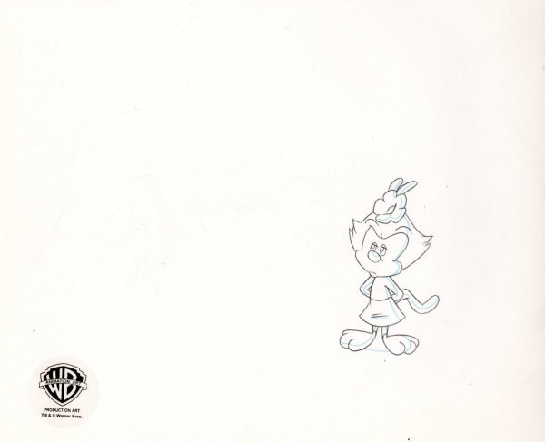 Animaniacs Original Production Drawing: Dot Fashion