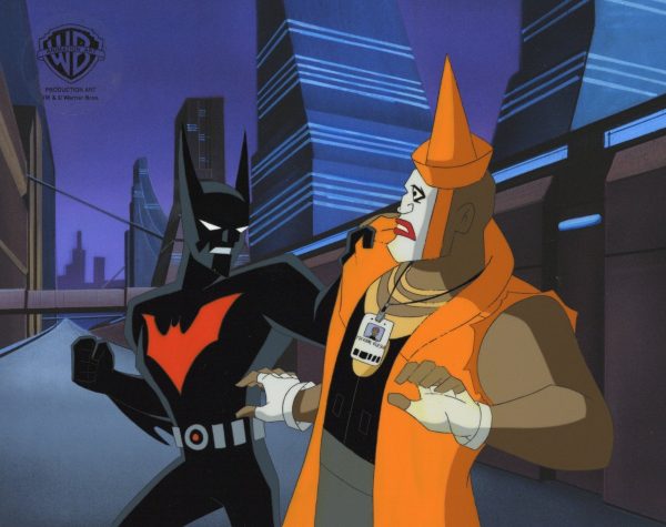 Batman Beyond Original Production Cel with Matching Drawing: Batman and Trey For Cheap