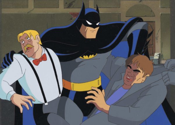 Batman The Animated Series Original Production Cel on Original Production Background: Batman Online now