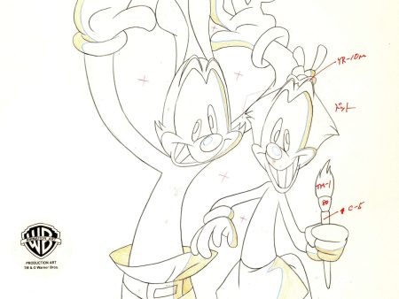 Animaniacs Original Production Drawing: Dot and Yakko Online