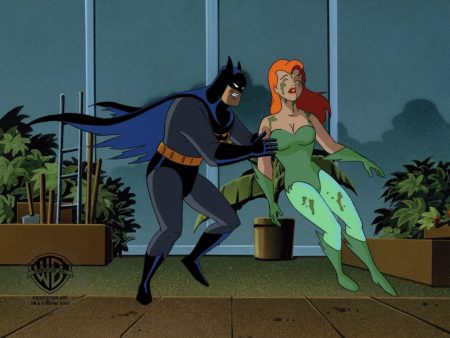 Batman The Animated Series Original Production Cel: Batman and Poison Ivy Supply