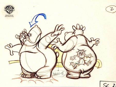 Animaniacs Original Production Drawing: Hip Hippos Online Sale