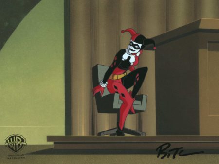 Batman The Animated Series Original Production Cel Signed by Bruce Timm: Harley Quinn Online now