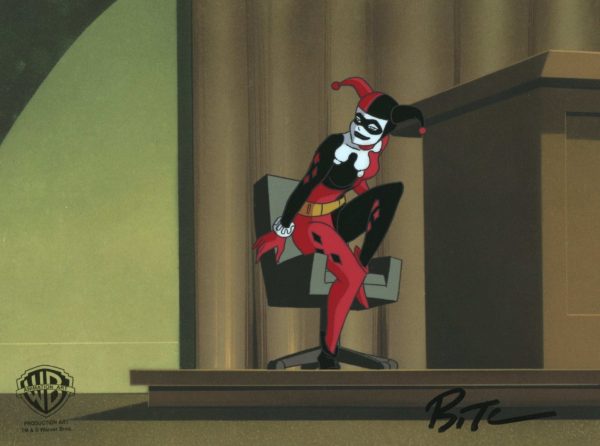 Batman The Animated Series Original Production Cel Signed by Bruce Timm: Harley Quinn Online now