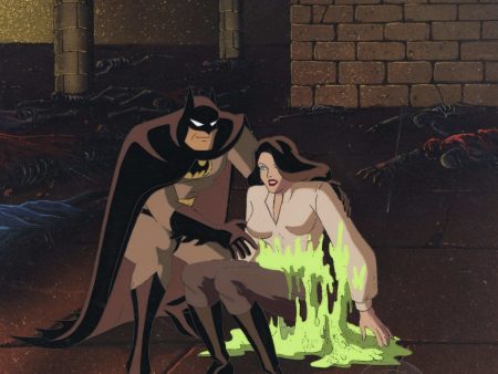 Batman The Animated Series Original Production Cel: Batman, Talia Al Ghul Cheap