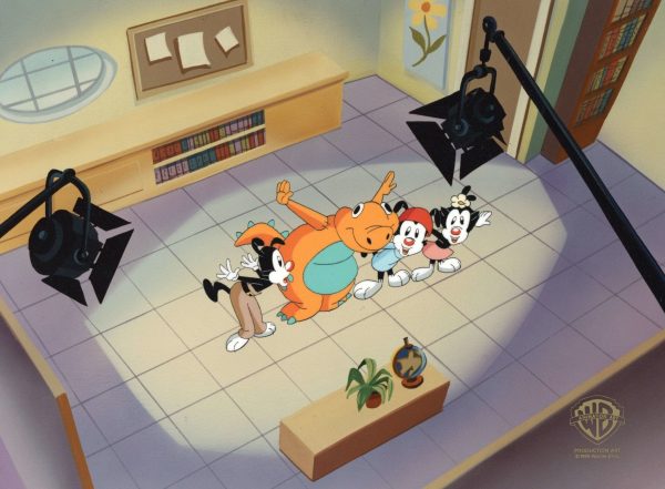 Animaniacs Original Production Cel: Wakko, Yakko, Dot, Baloney Discount