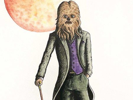 CHEWBACCA ORIGINAL WATERCOLOR Online Hot Sale