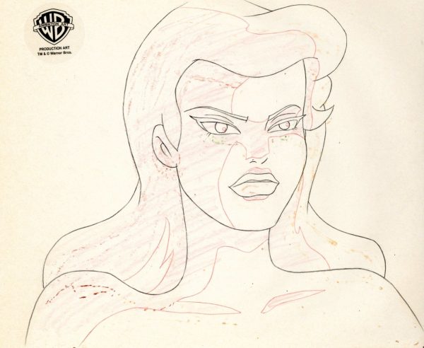 Batman The Animated Series Original Production Cel with Matching Drawing Signed by Bruce Timm: Poison Ivy For Discount