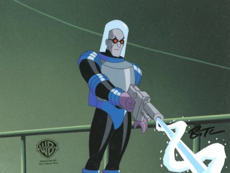 Batman The Animated Series Original Production Cel Signed by Bruce Timm: Mr. Freeze For Sale