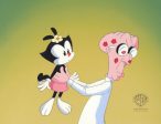 Animaniacs Original Production Cel: Dot and Dr. Scratchansniff Supply