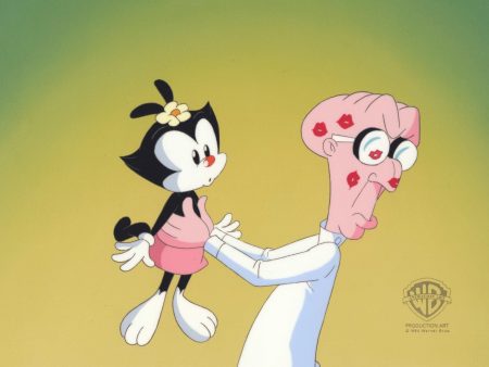 Animaniacs Original Production Cel: Dot and Dr. Scratchansniff Supply