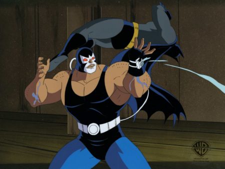 Batman The Animated Series Original Production Cel: Batman and Bane Sale