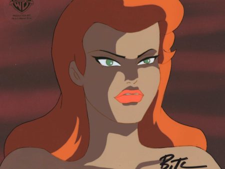 Batman The Animated Series Original Production Cel with Matching Drawing Signed by Bruce Timm: Poison Ivy For Discount