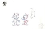 Animaniacs Original Production Drawing: Wakko and Dot Hot on Sale