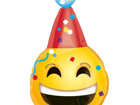 Birthday Emoticon Junior Shape Balloon 18in Fashion