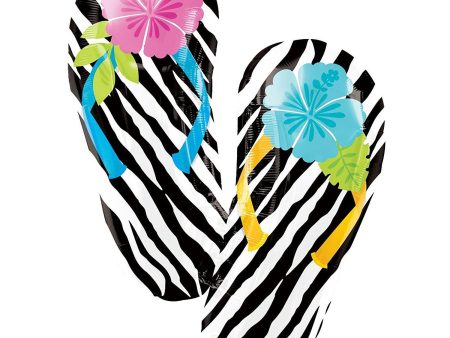 Wild Isle Flip Flops Foil Balloon 25 x 33in Online now