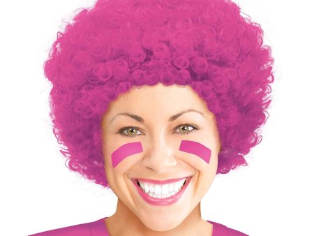 Adult Curly Wig Pink Sale