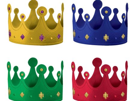 Medieval Paper Crowns 12pcs Discount