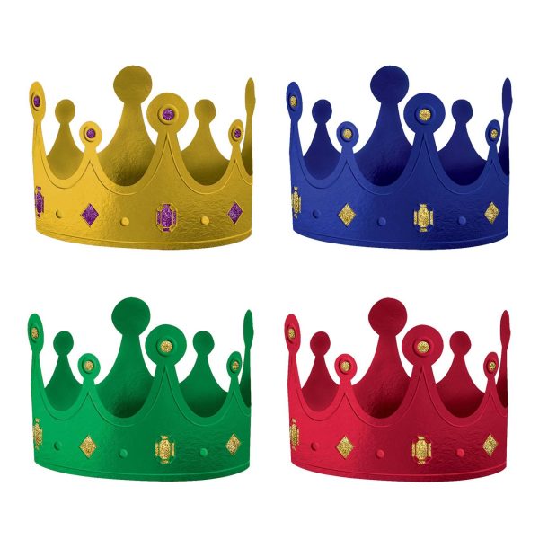 Medieval Paper Crowns 12pcs Discount