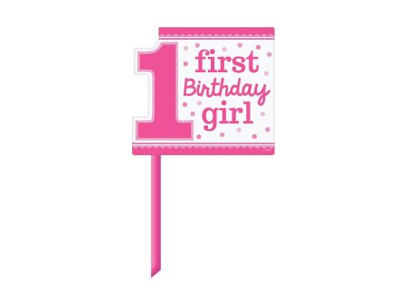 1st Birthday Girl Yard Sign Hot on Sale