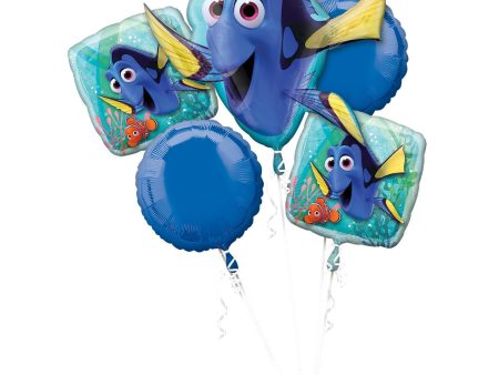 Finding Dory Balloon Bouquet 5pcs Hot on Sale