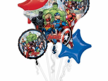 Avengers Marvel Powers Unite Balloon Bouquet 5pcs Online