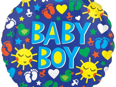 Baby Boy Sunshine Fun ColorBlast Balloon 53cm Online now