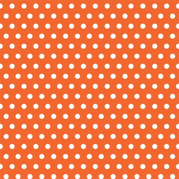 Polka Dot Orange Gift Wrap 16ft x 30in Sale