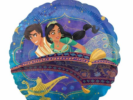 Aladdin Round Foil Balloon 45cm Online now