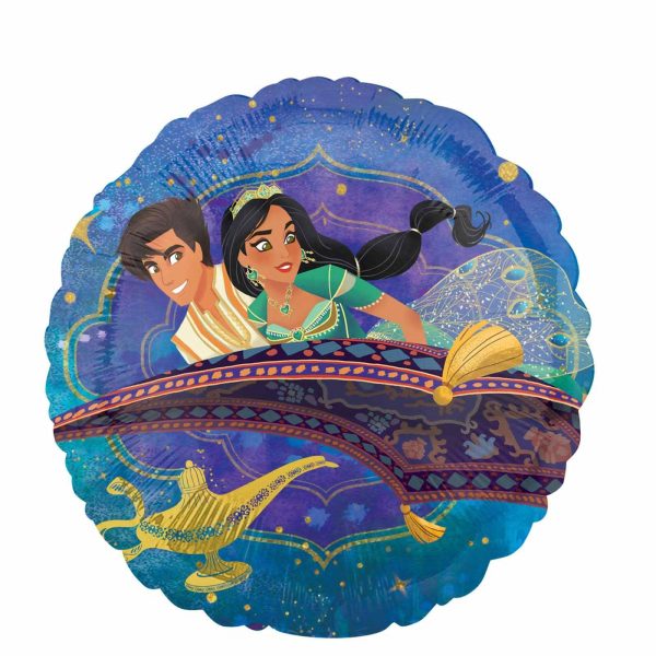 Aladdin Round Foil Balloon 45cm Online now