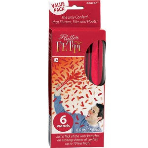 Apple Red Flutter Fetti Confetti 6pcs For Discount