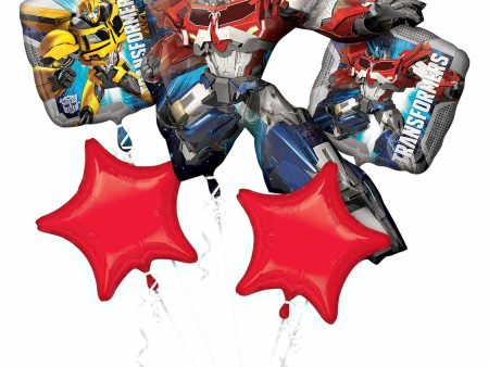 Transformers Balloon Bouquet 5pcs Supply