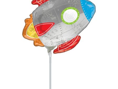 Blast off Birthday Mini Shape Foil Balloon Discount