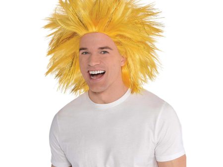 Adult Gold Crazy Wig For Cheap